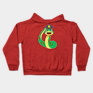 Snake Cop Police Kids Hoodie